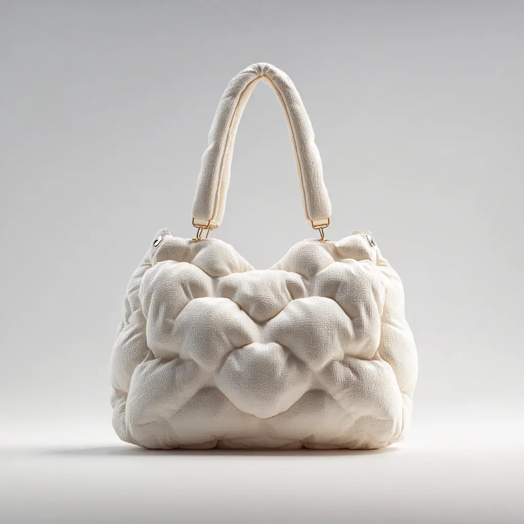 Private label handbag landed cost build-up on a worksheet from FOB Xiamen unit price to freight, duty and prep