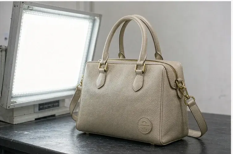 Pre-shipment inspection of a private label handbag lot with defect classification against AQL 2.5 accept and reject counts